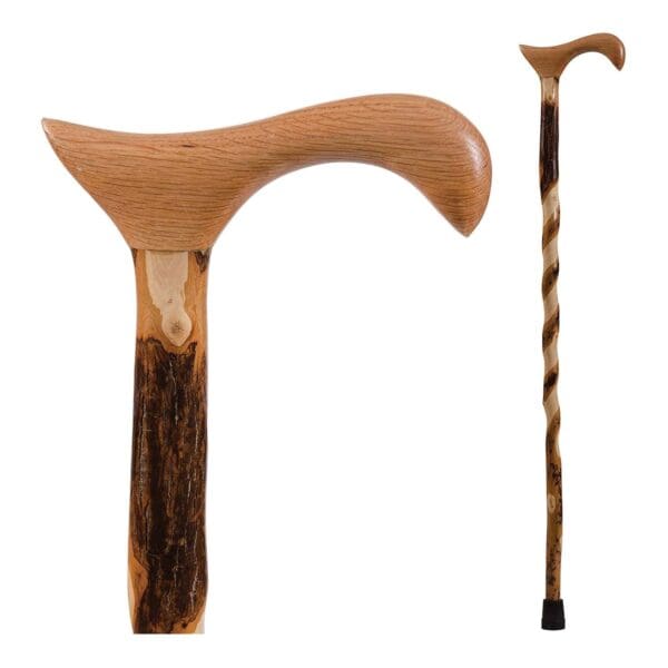 Brazos™ Twisted Hickory Derby Rustic Walking Cane